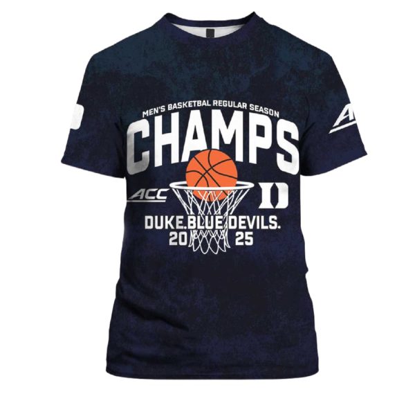 Blue Devils ACC Men Basketball Conference Champions 2025 Shirt