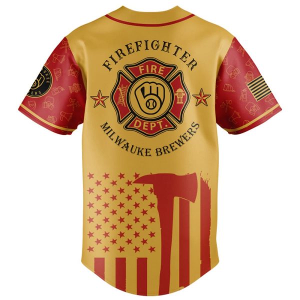 Brewers Firefighter Appreciation Night Jersey 2025