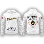 Brewers Nurses Appreciation Heartbeat EMS 2025 Hoodie