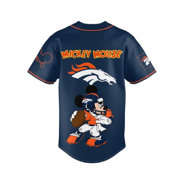 Broncos Mickey Mouse Baseball Jersey
