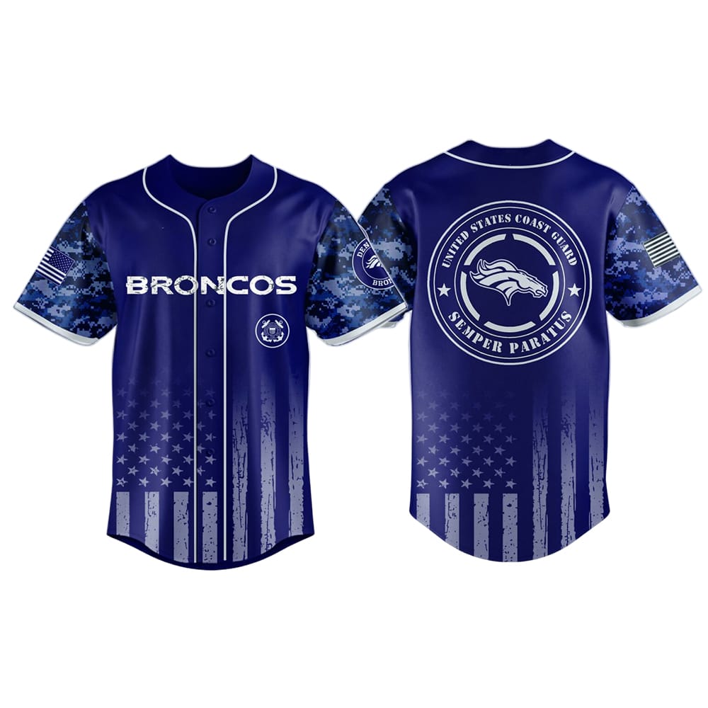 Broncos United States Coast Guard Military Appreciation Night Jersey 2025 Broncos United States Coast Guard Military Appreciation Night Jersey 2025