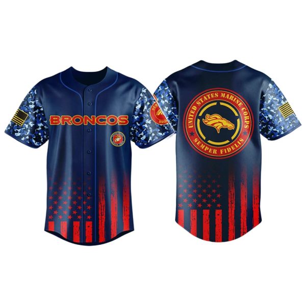 Broncos United States Marine Corps Military Appreciation Night Jersey 2025