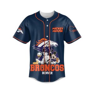 Broncos Mickey Mouse Baseball Jersey1