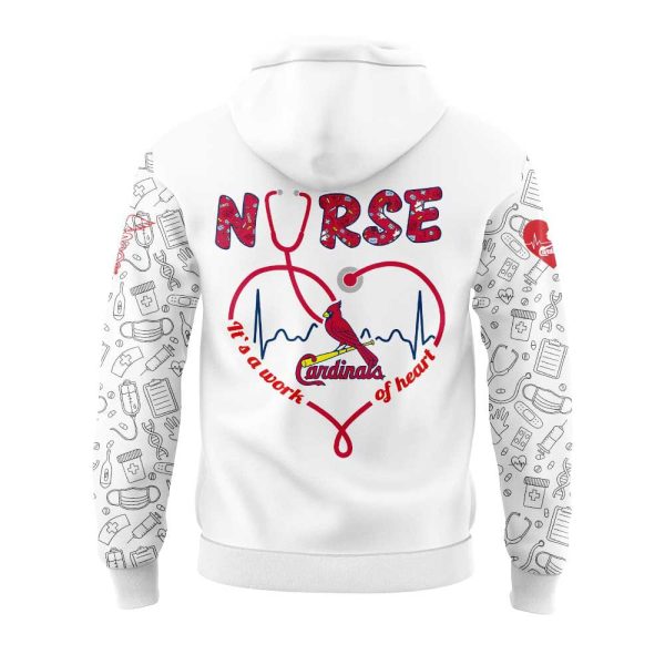 Cardinals Nurses Appreciation Heartbeat EMS 2025 Hoodie