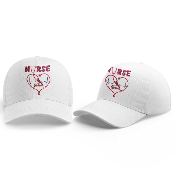 Cardinals Nurses Appreciation Heartbeat EMS 2025 Hoodie