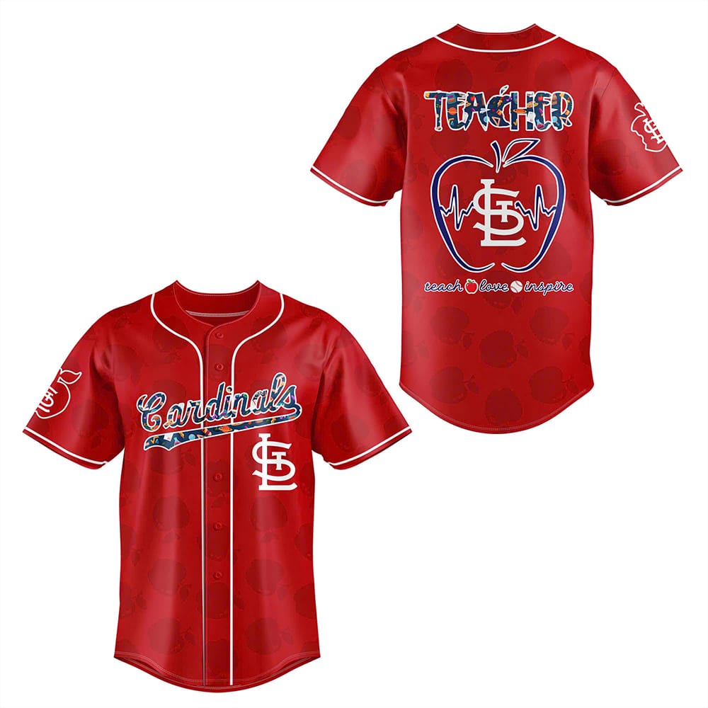 Cardinals TEACHER NIGHT Baseball Jersey 2025 Cardinals TEACHER NIGHT Baseball Jersey 2025
