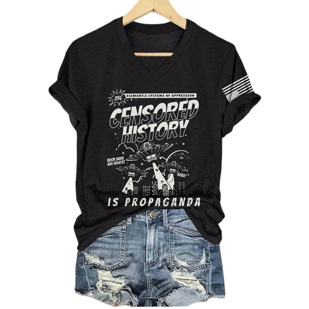 Censored History Is Propaganda Book Bans Are Fascist Protect Libraries Read Shirt Censored History Is Propaganda Book Bans Are Fascist Protect Libraries Read Shirt