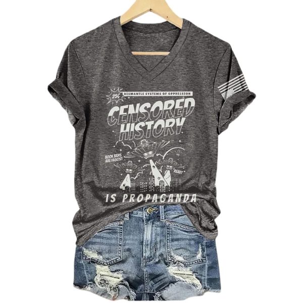 Censored History Is Propaganda Book Bans Are Fascist Protect Libraries Read Shirt