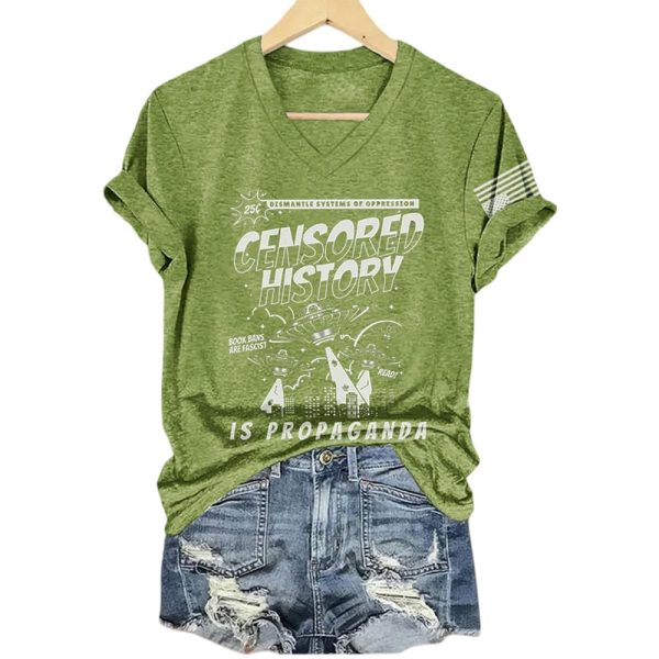 Censored History Is Propaganda Book Bans Are Fascist Protect Libraries Read Shirt
