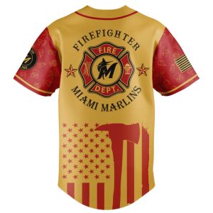 Marlins Firefighter Appreciation Night Jersey 20252