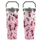 Coquette Bow Dr Pepper Flip Straw 30oz Tumbler