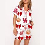 Coquette University Of Houston Basketball Pajama Set