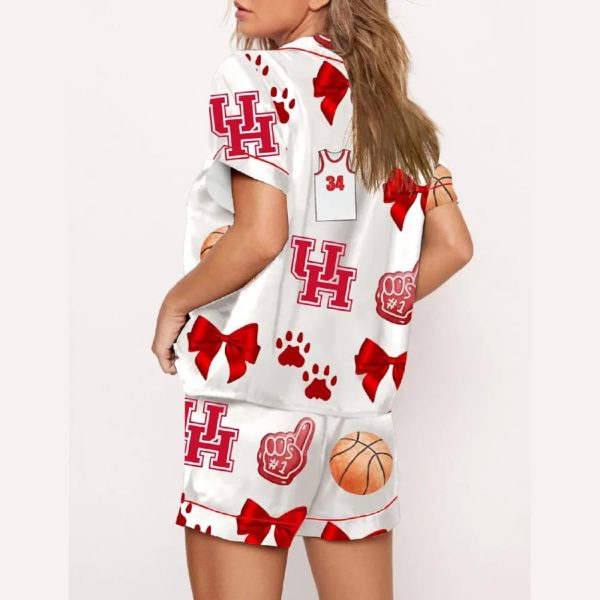 Coquette University Of Houston Basketball Pajama Set