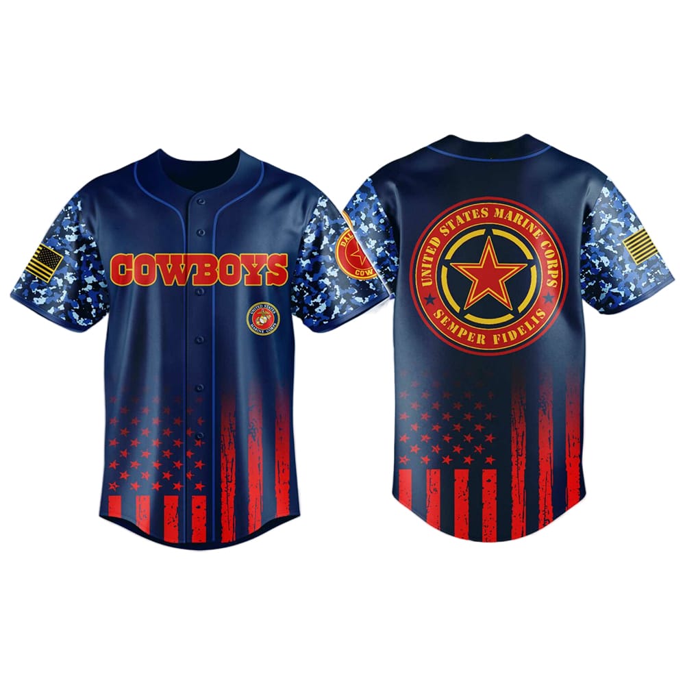 Cowboys United States Marine Corps Military Appreciation Night Jersey 2025 Cowboys United States Marine Corps Military Appreciation Night Jersey 2025