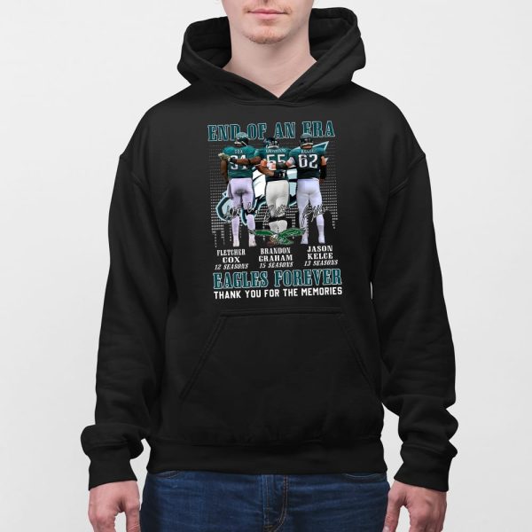 Cox Graham Kelce End Of An Era Eagles Forever Thank You For The Memories Shirt