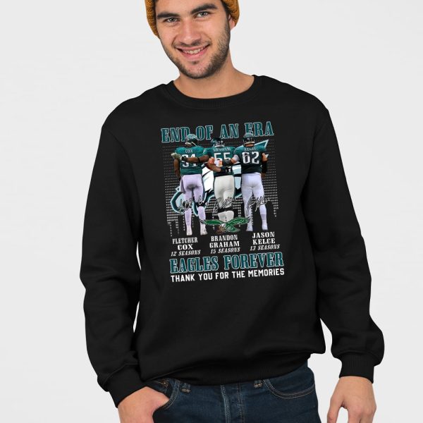 Cox Graham Kelce End Of An Era Eagles Forever Thank You For The Memories Shirt