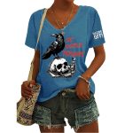 Crow Skull Sic Semper Tyrannis Hands Off Shirt