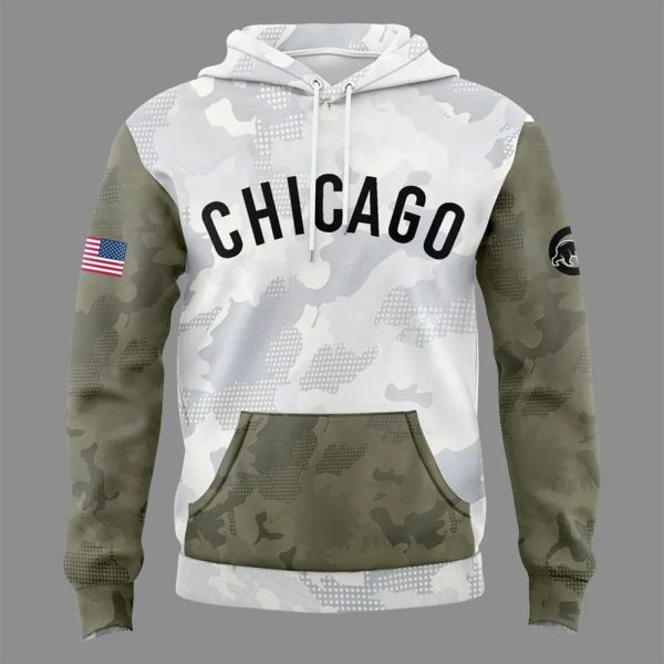 Cubs Armed Forces Day Hoodie 2025