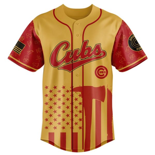 Cubs Firefighter Appreciation Night Jersey 2025