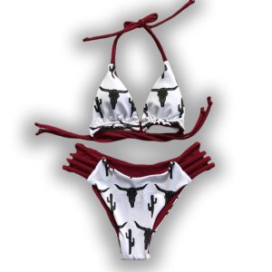Cowgirl Style Two Piece Bikini Set