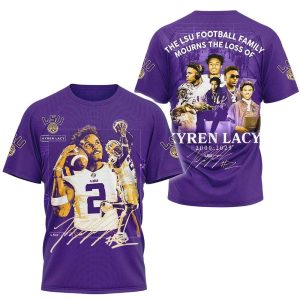 The LSU Football Family Mourns The Loss Of Kyren Lacy 2000 2025 Shirt