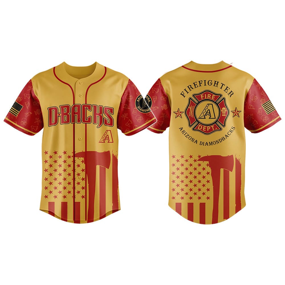 Diamondbacks Firefighter Appreciation Night Jersey 2025 Diamondbacks Firefighter Appreciation Night Jersey 2025