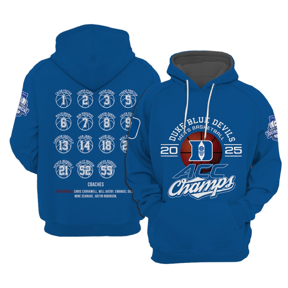 Duke ACC Men Basketball Champions 2025 Hoodie Duke ACC Men Basketball Champions 2025 Hoodie