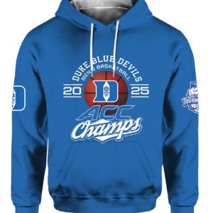 Duke ACC Men Basketball Champions 2025 Hoodie 2