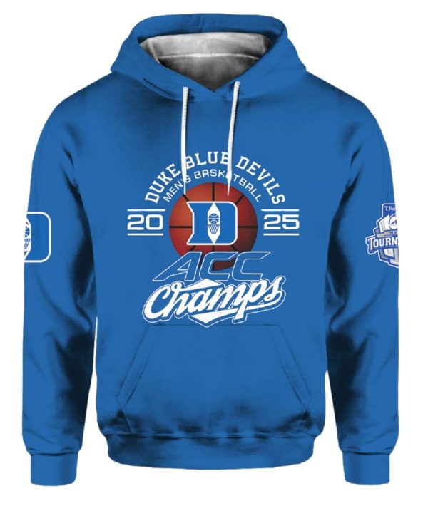 Duke ACC Men Basketball Champions 2025 Hoodie