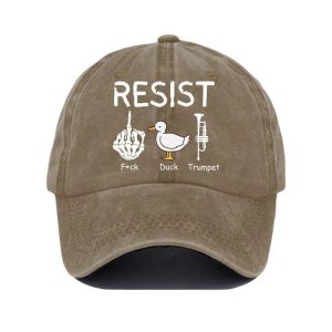 FDT Resist Fuck Duck Trumpet Baseball Cap3