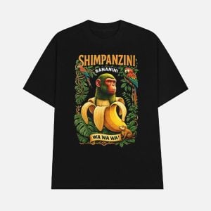 Shimpanzini Bananini Banana Monkey Meme Italian Brainrot Shirt 1
