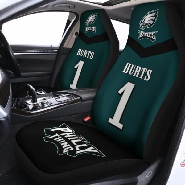 Eagles Hurts 1 Philadelphia Football Car Seat Cover