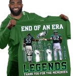 End Of An Era Graham Kelce Legends Thank You For The Memories Shirt