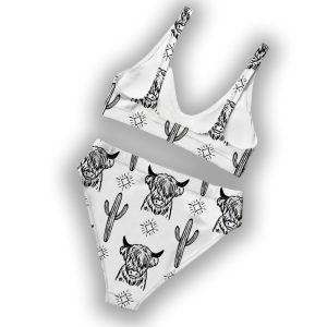 Cowgirl Style Western Two Piece Bikini Set1