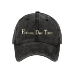 FDT Feeling Dog Tired Print Baseball Cap