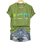 FDT Frog Dragonfly Turtle Animal Shirt