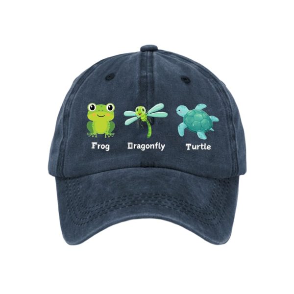 FDT Frog Dragonfly Turtle Baseball Cap