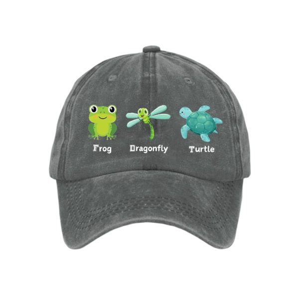 FDT Frog Dragonfly Turtle Baseball Cap