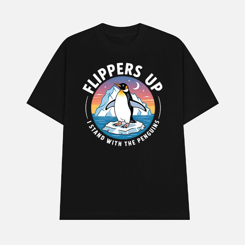 Flippers Up I Stand With The Penguins Shirt 1 Flippers Up I Stand With The Penguins Shirt