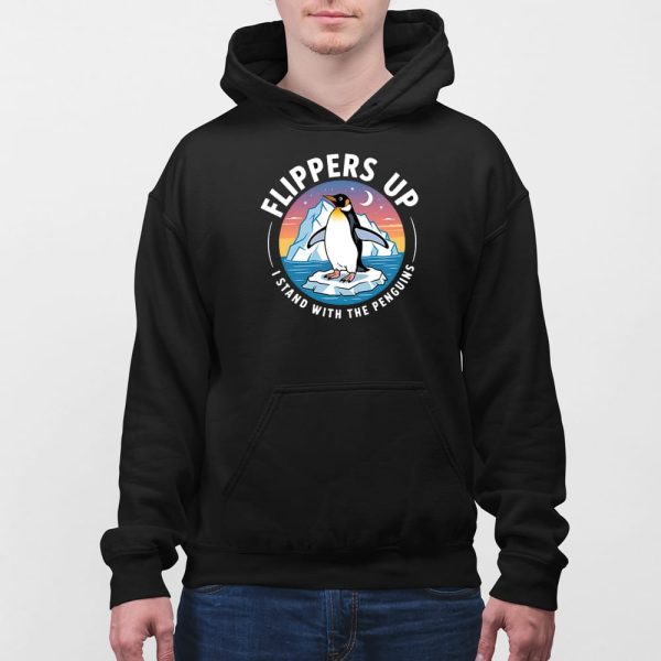 Flippers Up I Stand With The Penguins Shirt