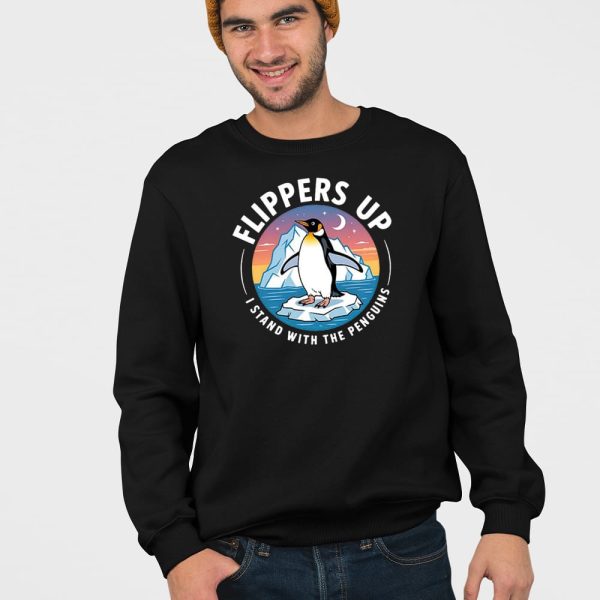Flippers Up I Stand With The Penguins Shirt
