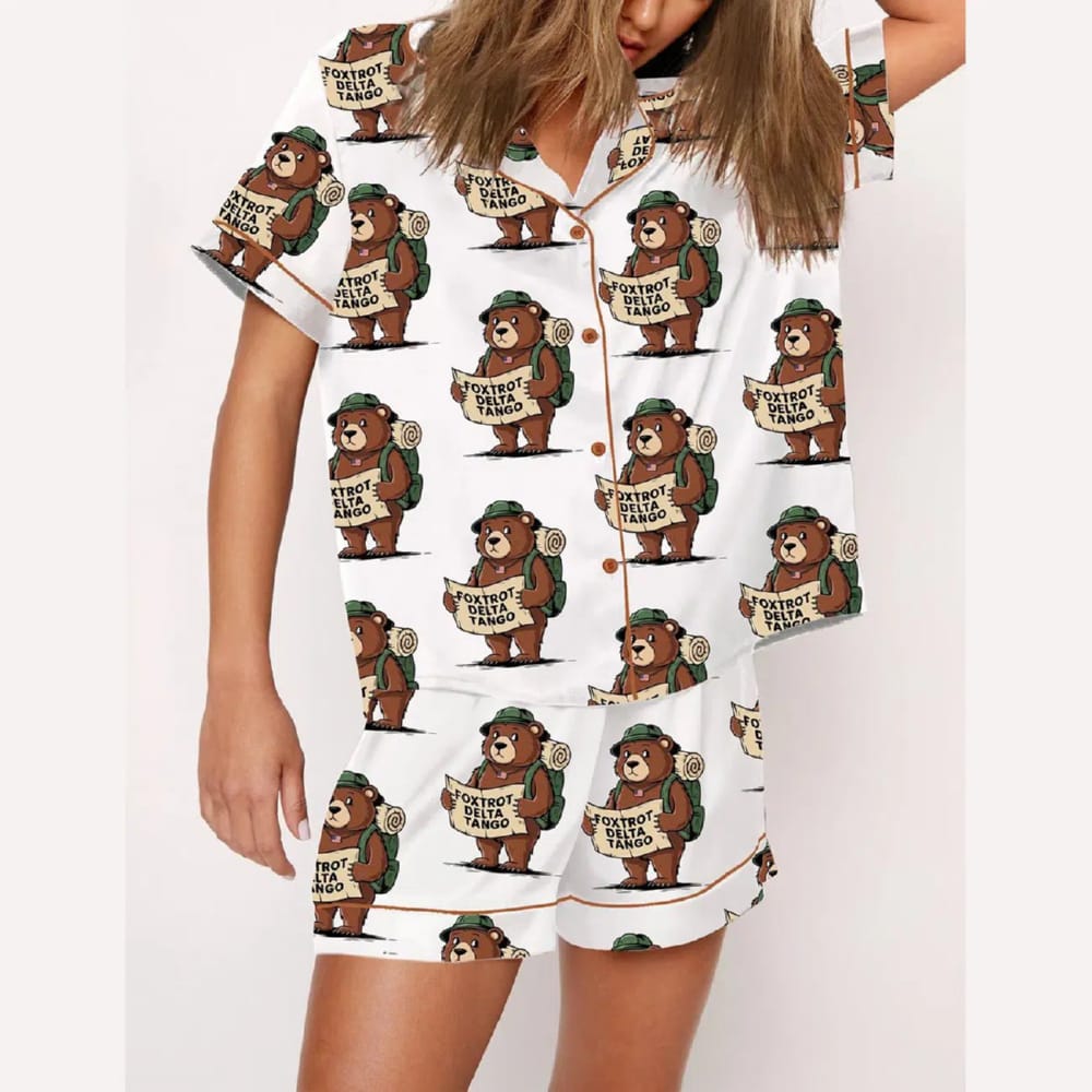 Foxtrot Delta Tango Bear FDT Pajama Set Foxtrot Delta Tango Bear FDT Pajama Set