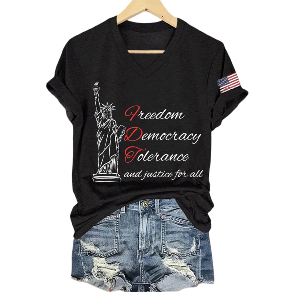 Freedom Democracy Tolerance And Justice For All America Shirt Freedom Democracy Tolerance And Justice For All America Shirt