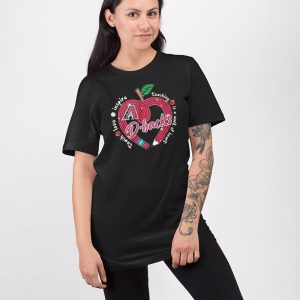 DBacks Teach Love Inspire Teaching Is A Work Of Heart Shirt 3