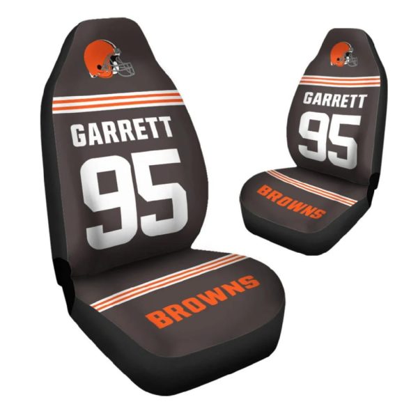 Garrett 95 Cleveland Football Car Seat Cover