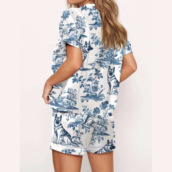 German Shepherd Silky Satin Pajama Set