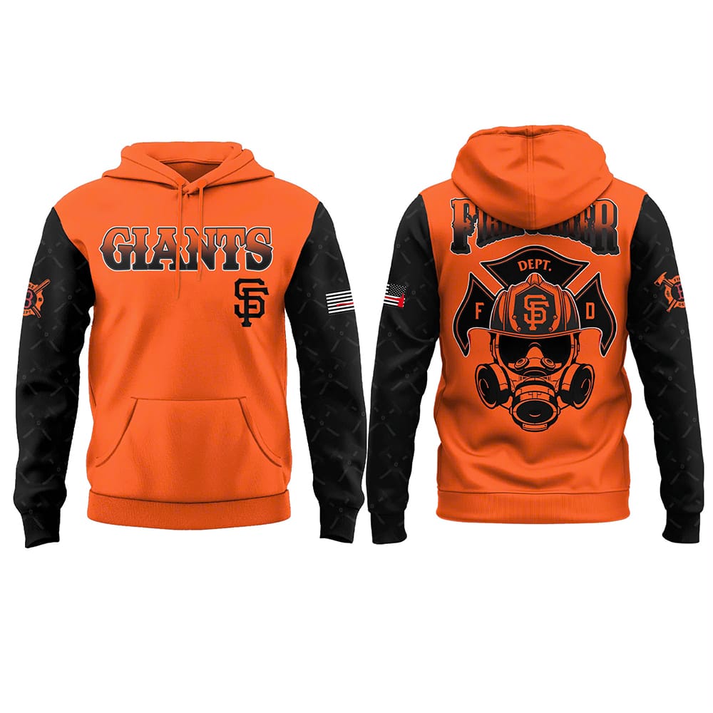 Giants Firefighter Appreciation Day Hoodie Jogger Cap 2025 Giants Firefighter Appreciation Day Hoodie Jogger Cap 2025