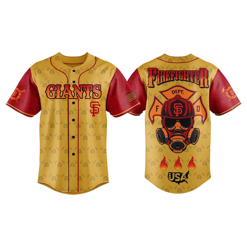 Giants Firefighter Day Jersey 2025 Giants Firefighter Day Jersey 2025