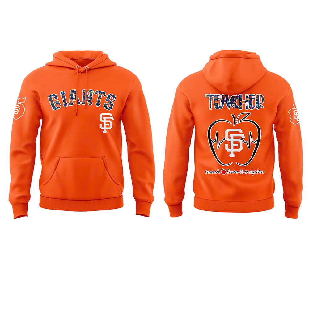 Giants TEACHER NIGHT Hoodie 2025 Giants TEACHER NIGHT Hoodie 2025