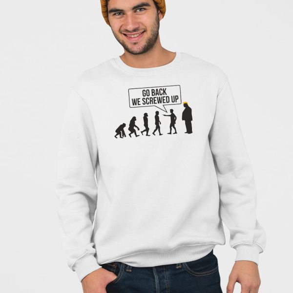 Go Back We Screwed Up Subtle FDT T-shirt